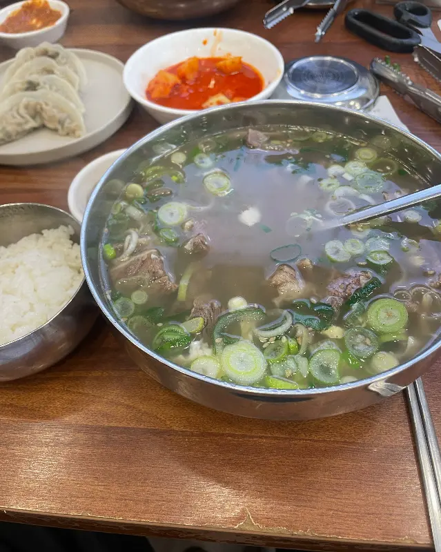 갈비탕과 만두