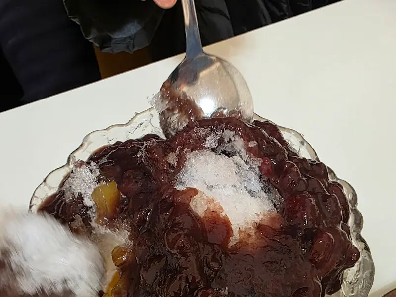 클래식 팥빙수의 자태