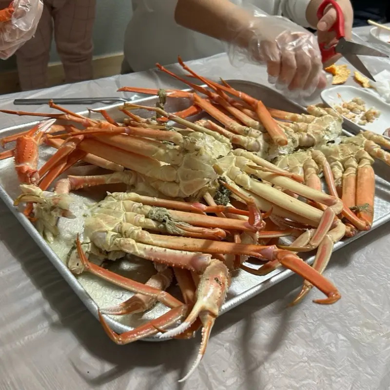 대게 한 상 차림