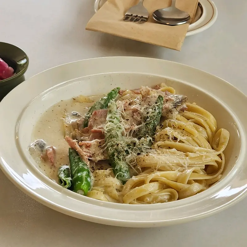 꽈리고추 크림 파스타