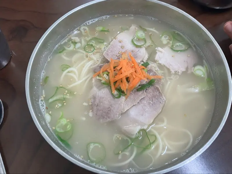 고기국수 클로즈업