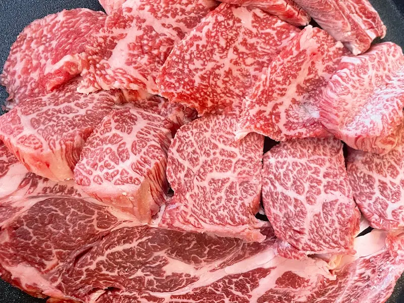 환상적인 마블링의 한우 모듬