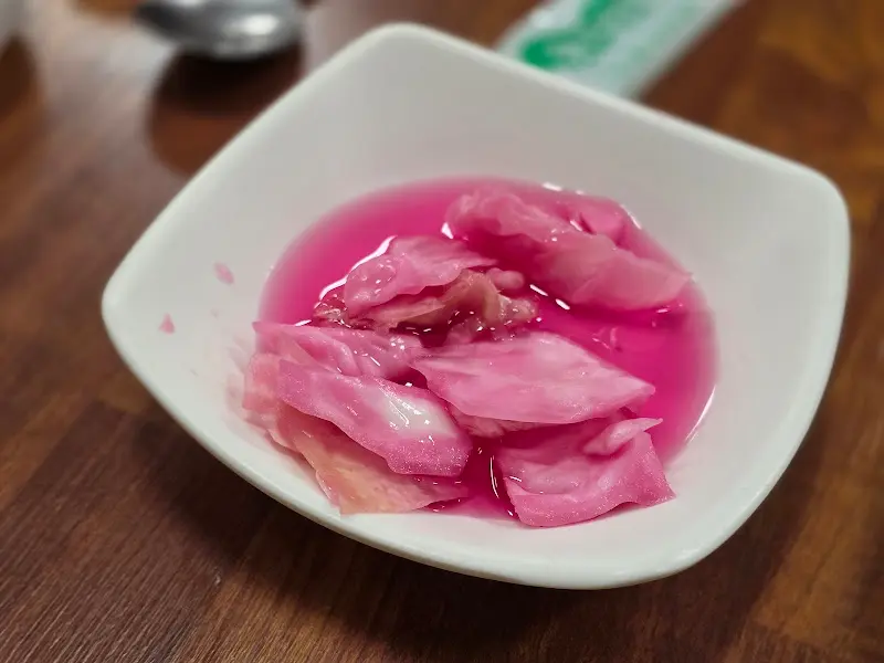 새콤달콤한 양배추 피클