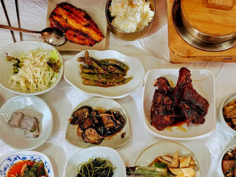 황태구이 정식 한 상 차림