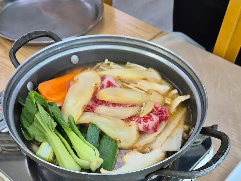 송이버섯전골 재료