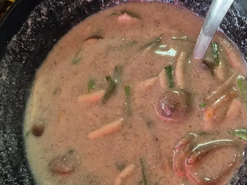 산마을 도토리 메뉴