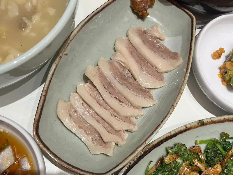 동곡제면의 메뉴판