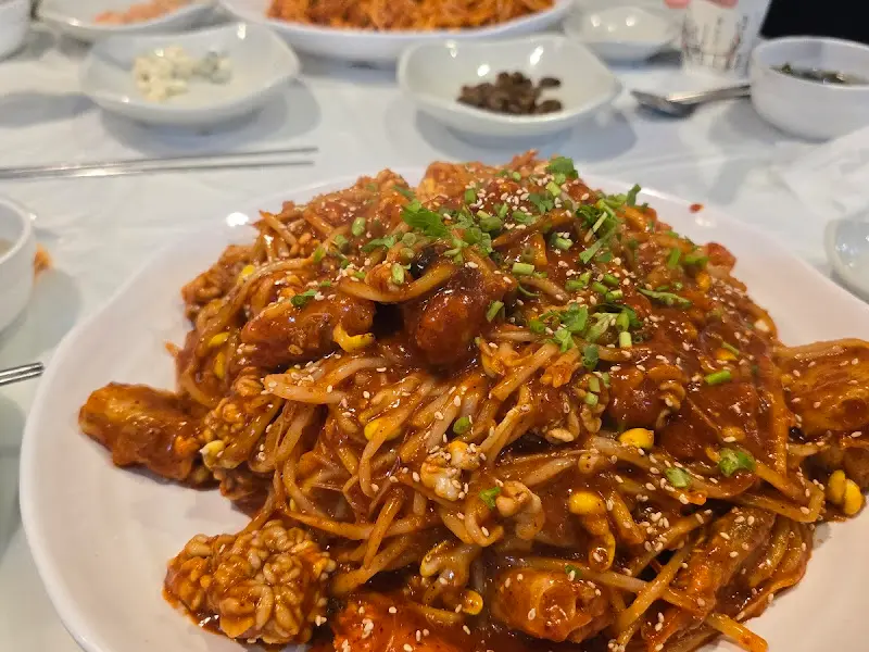 경주해물요리 메뉴판