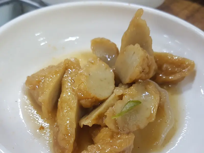 윤기가 흐르는 어묵조림