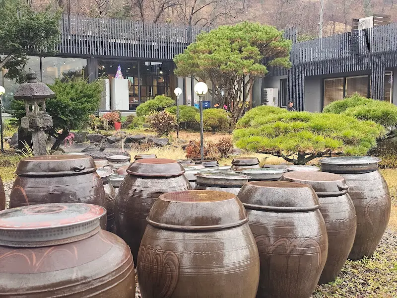 옹기종기 모여있는 항아리들