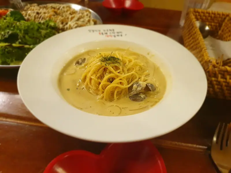 크림 봉골레 파스타