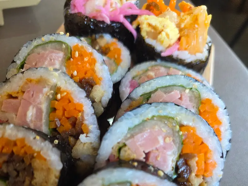 묵은지 참치 김밥 클로즈업