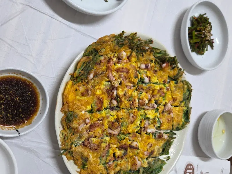 노릇노릇 낙지 파전