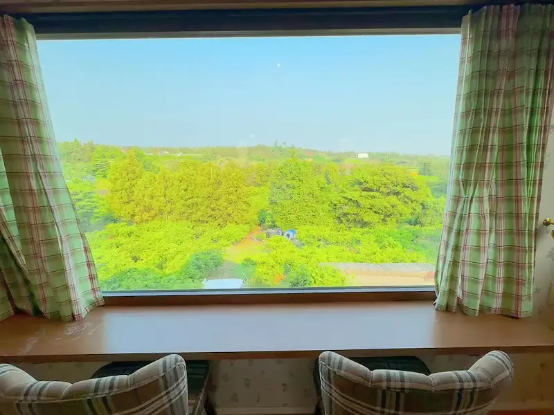 객실에서 바라본 아름다운 풍경