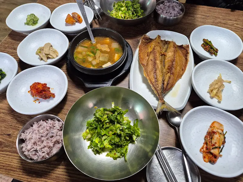 산청식당 한상차림