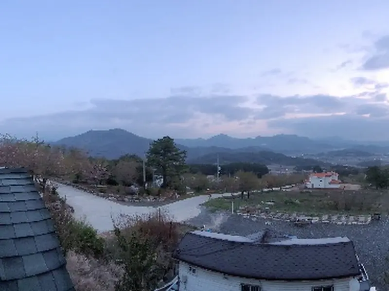 영월 카페 올라 캠핑장 야경