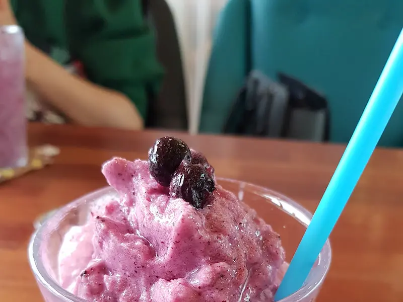 블루베리 스무디 근접샷