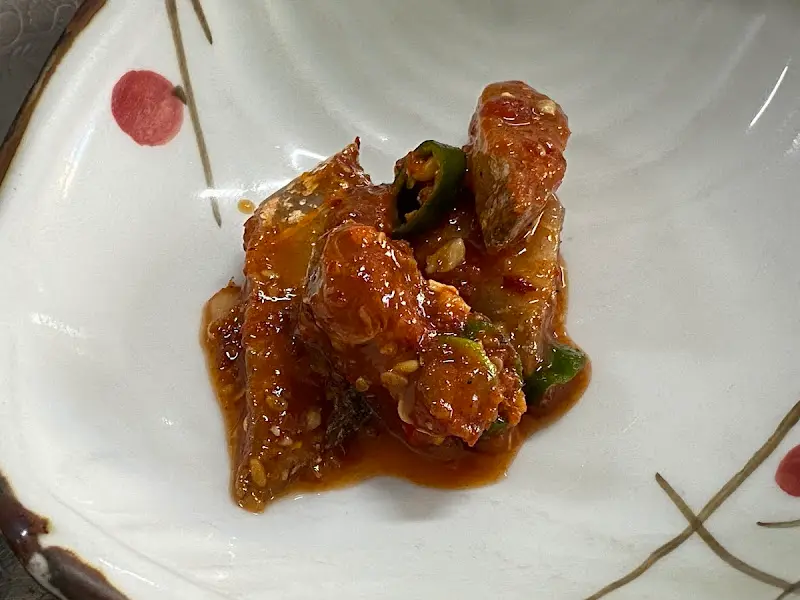 멸치조림 근접샷