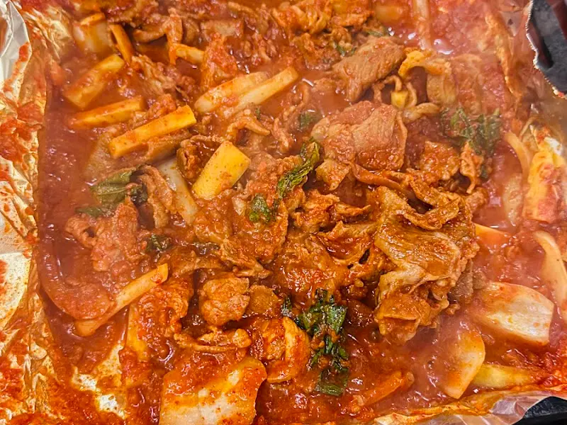 익어가는 돼지양념구이