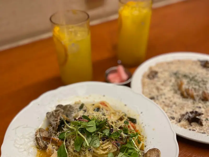 바닷마을 파스타와 오렌지 에이드