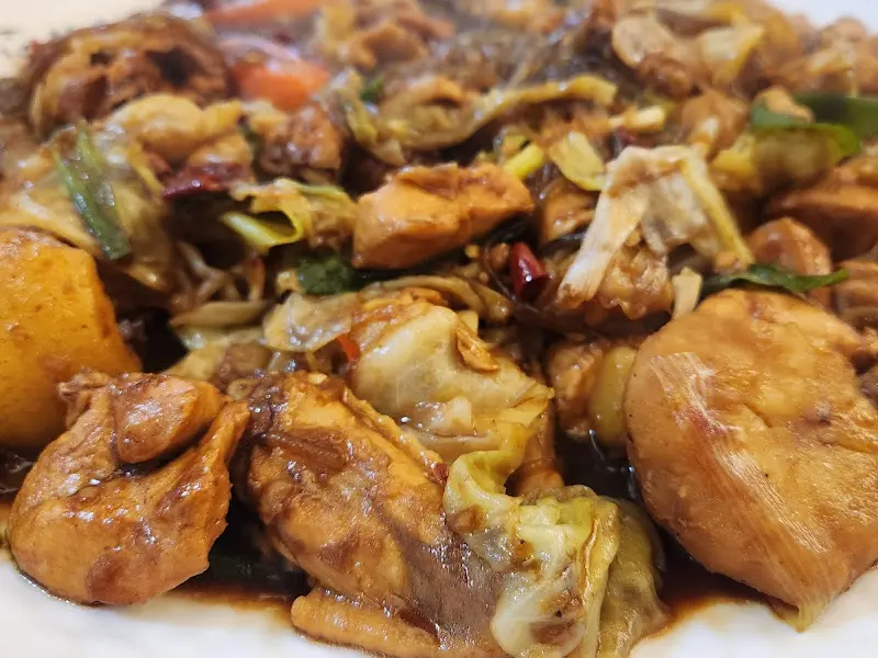 총각찜닭의 클로즈업 샷