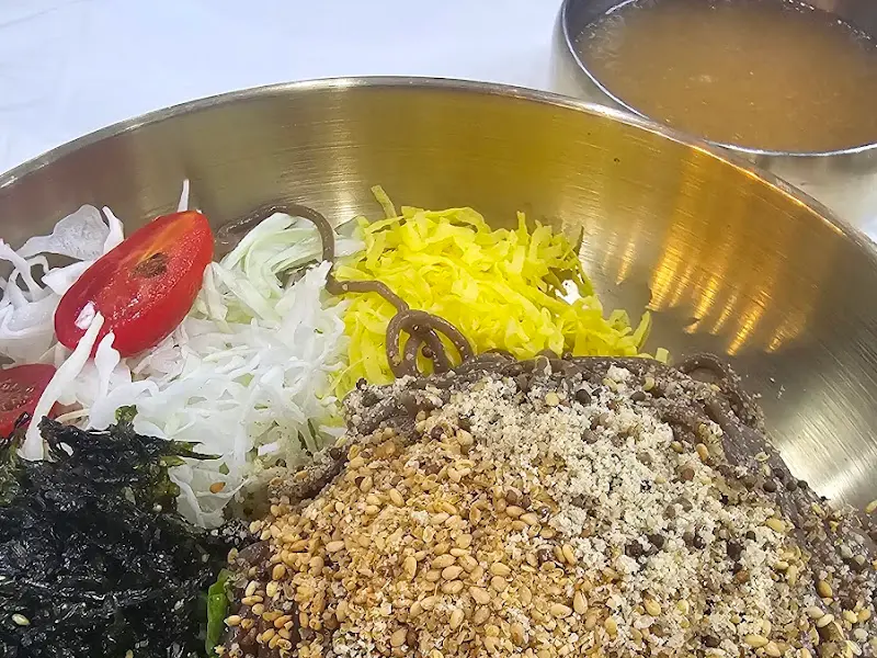 비빔소바 클로즈업