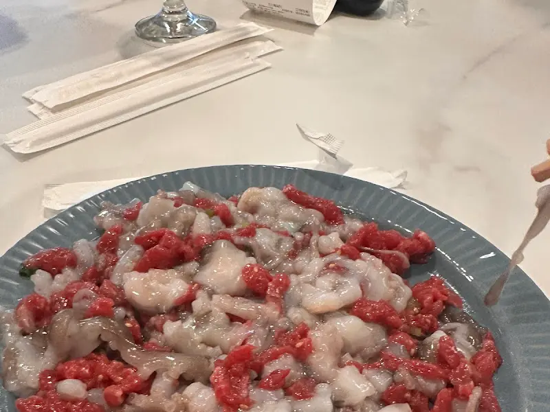 산낙지 탕탕이 근접샷