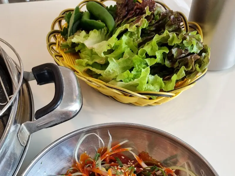 신선한 쌈 채소