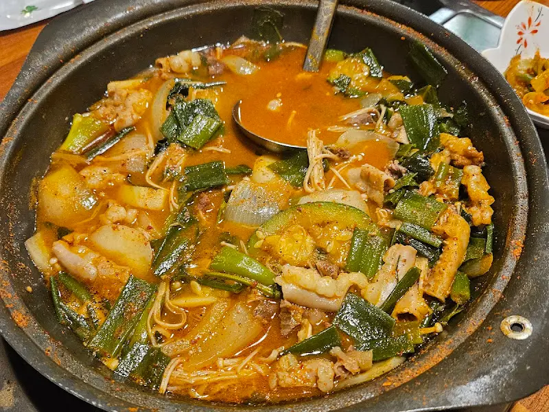 곱창 전골의 모습