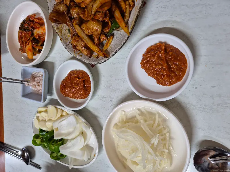 밑반찬 클로즈업