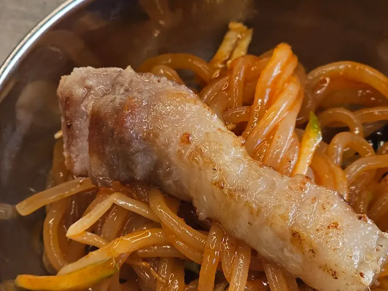 고기 쫄면 조합