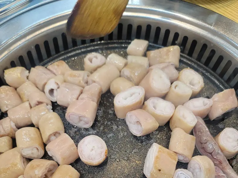 곱창구이 굽는 모습
