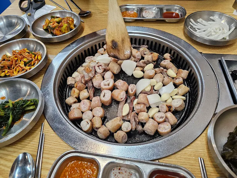 곱창구이 전체 상차림