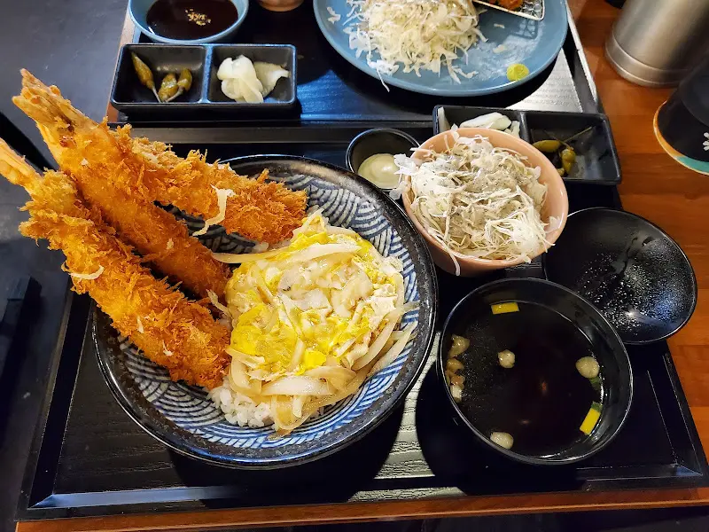 덮밥 위에 올려진 카츠
