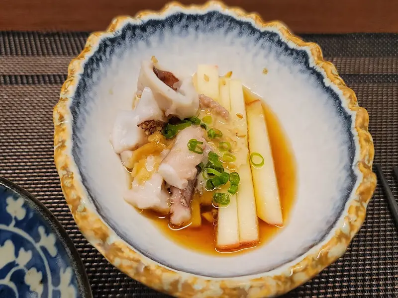 사과 낙지 샐러드