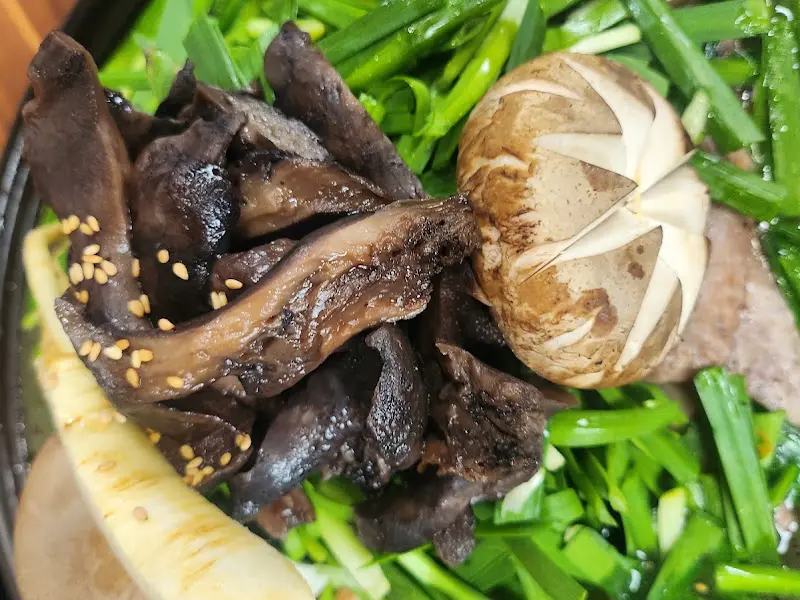 오리 불고기에 들어간 버섯