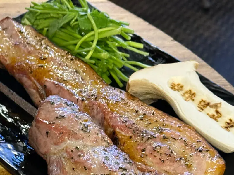 초벌된 고기 디테일