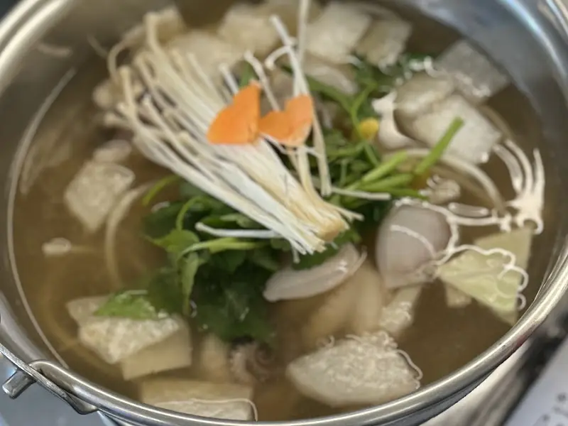 시원하고 칼칼한 연포탕