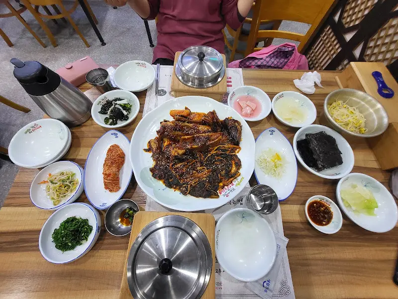 코다리조림 한 상 차림