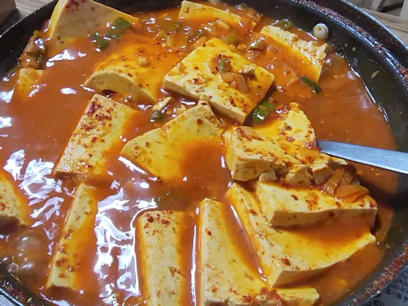 두부 짜글이 클로즈업