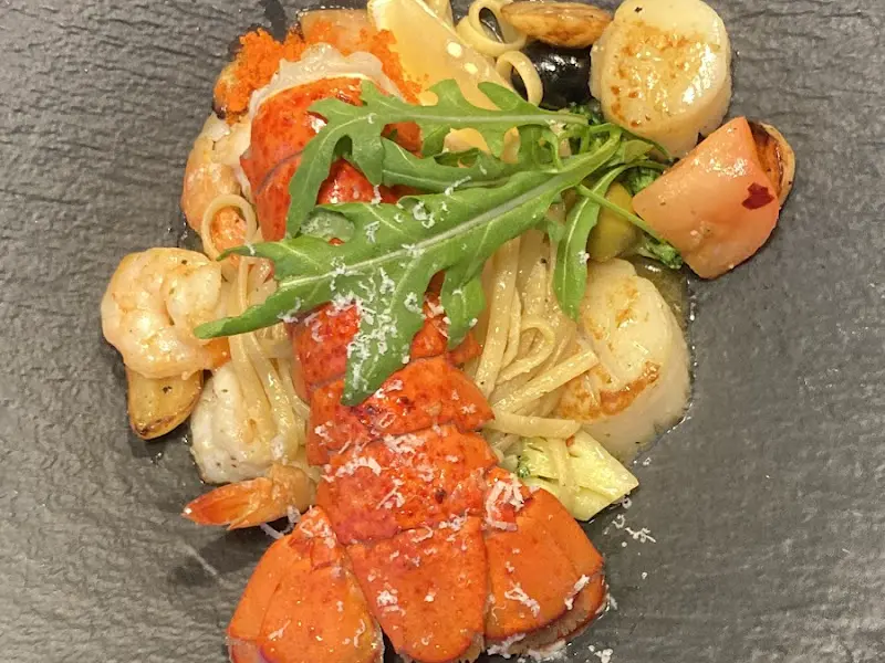 랍스터 파스타 근접샷