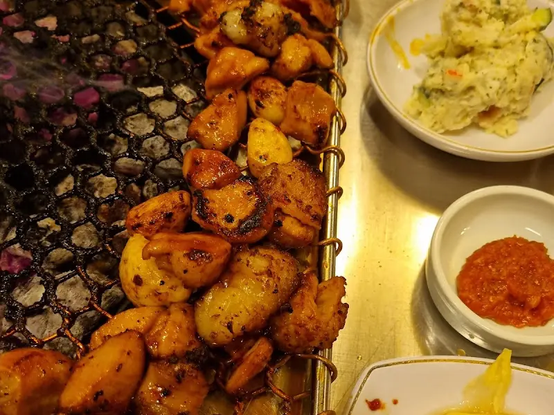 숯불에 구워진 양대창