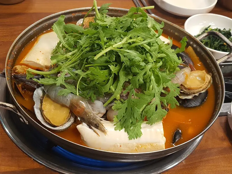 해물순두부 재료