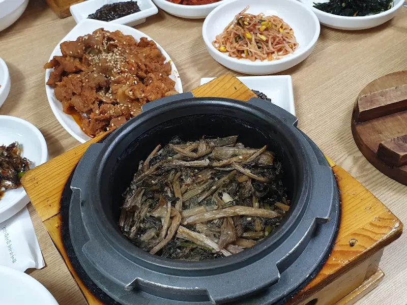 시래기 돌솥밥