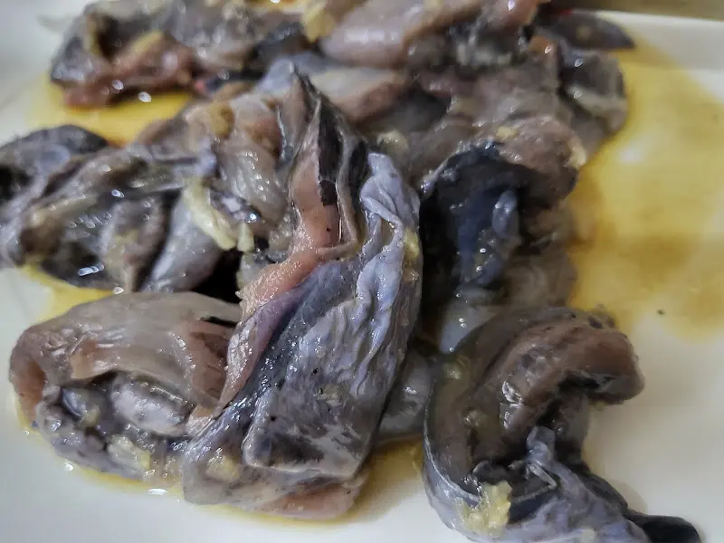 오골계 숯불구이 준비