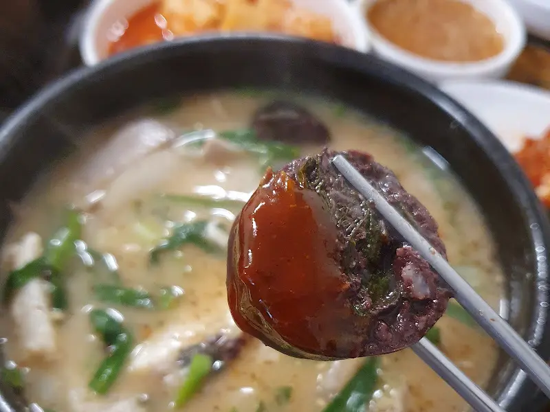 맛있는 순대 한 상