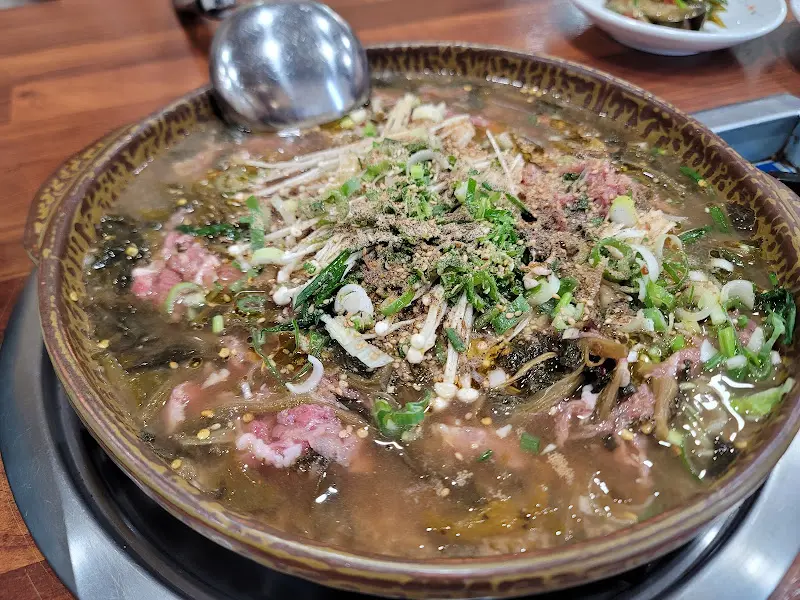 메인 메뉴 시래기 불고기