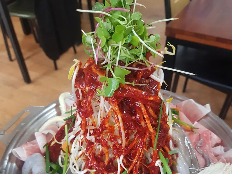 푸짐한식당 숙주불고기 비주얼