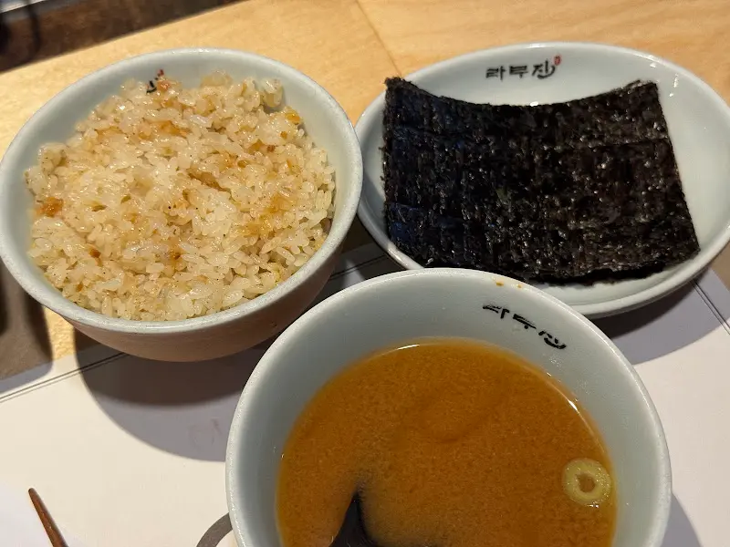 오뎅탕과 마늘밥