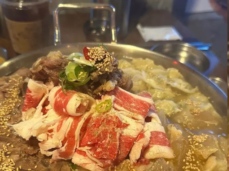 모란주점 스지전골 재료